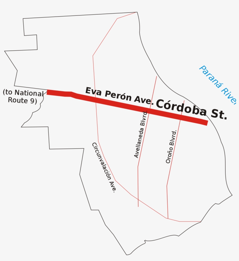 Córdoba Street - Diagram, transparent png