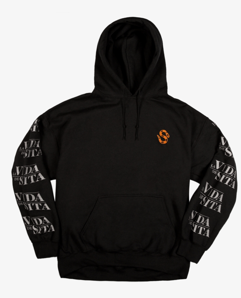 La Vida De Sita Black Hoodie - Hoodie, transparent png