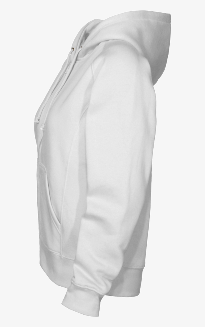 Larger Imagemove Mouse Over The Image To Magnify - White Hoodie From The Side, transparent png