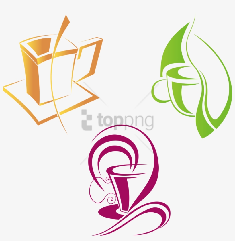 Free Png Download Coffee Cup Kitchen Sticker Wall Art, - Creation Logo Café, transparent png