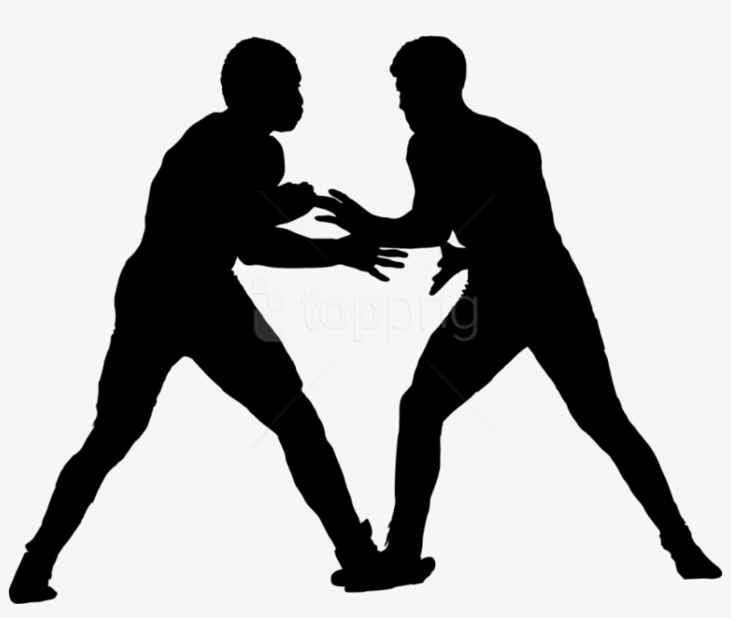 Free Png Sport Wrestling Silhouette Png Images Transparent - Block Basketball, transparent png