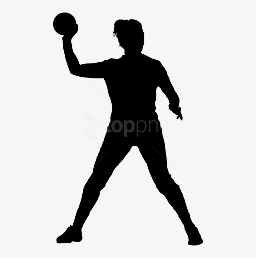 Free Png Sport Handball Silhouette Png Images Transparent - Silhouette, transparent png