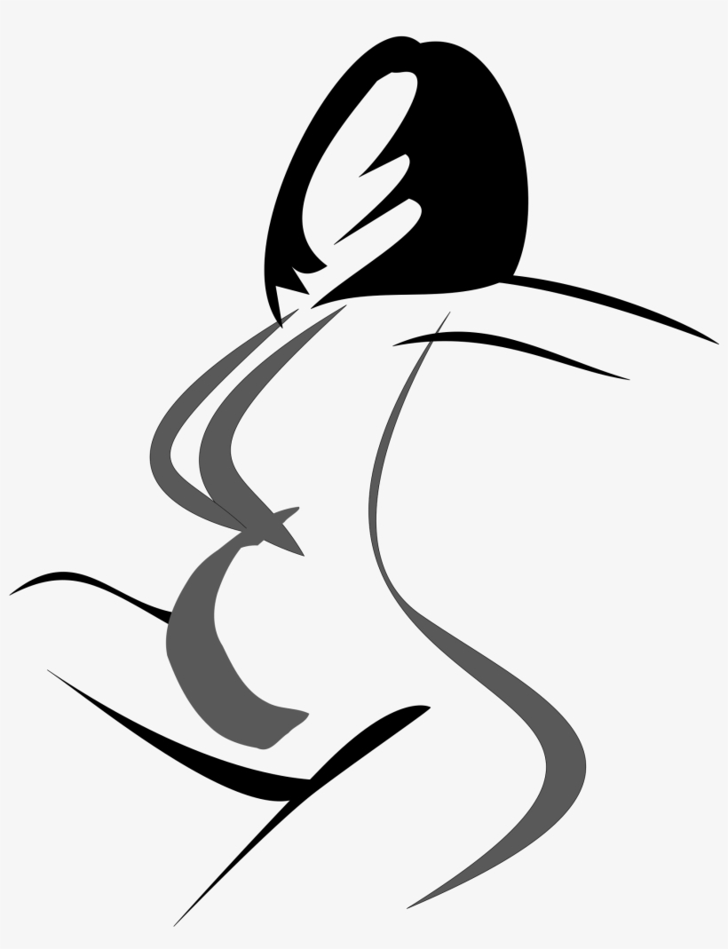 Big Image - Woman Silhouette Clip Art, transparent png