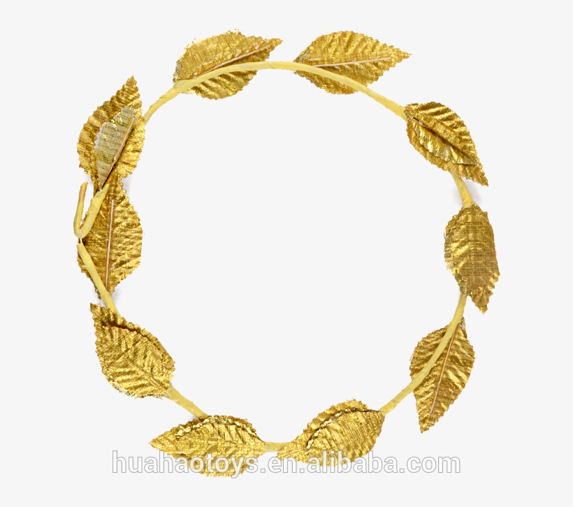 Carnival Party Accessory Gold And Green Leaf Roman - Necklace, transparent png