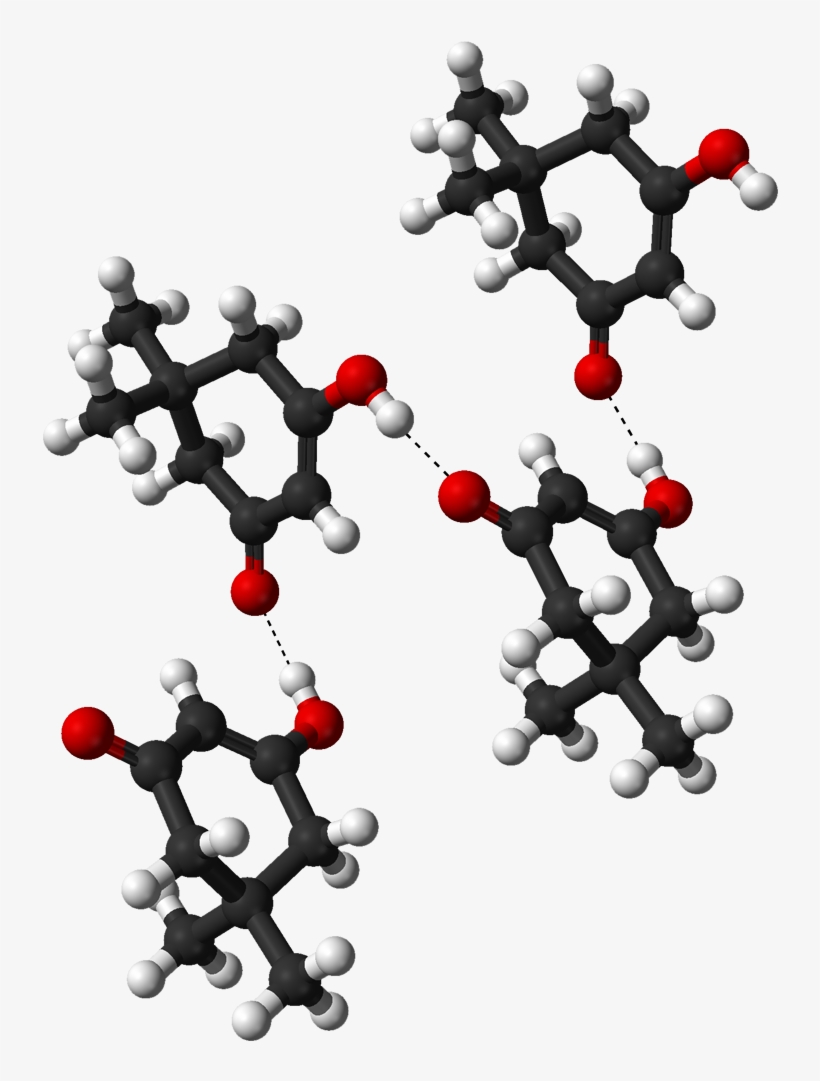 Dimedone Hydrogen Bonded Chain From Xtal 3d Balls, transparent png