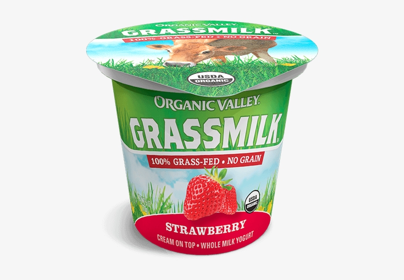 Strawberry Grassmilk Yogurt, - Organic Valley Grassmilk Yogurt Vanilla, transparent png