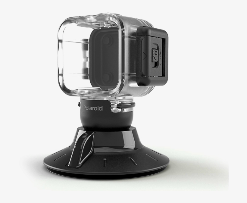 Polaroid Waterproof Case And Suction Mount - Accesorios Polaroid Cube, transparent png