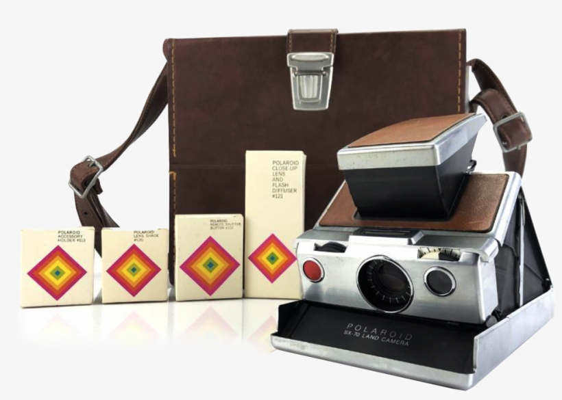 Polaroid Land Sx-70 Camera W Accessories - Instant Camera, transparent png