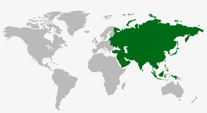 Asia - World Map Capitalist And Communist, transparent png