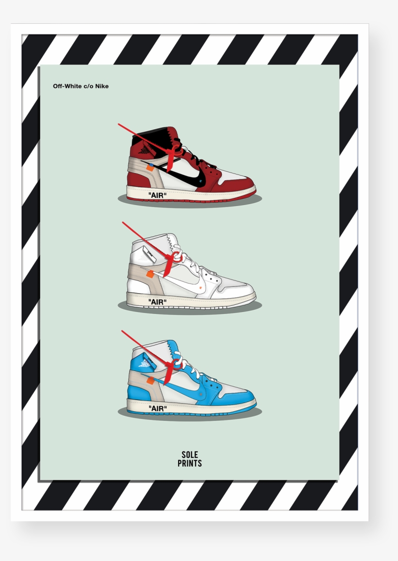 Image Of Off-white Jordan Trio Print - Sail, transparent png