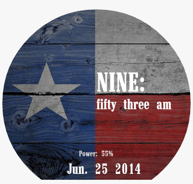 Simply Texas Watch Face Preview, transparent png