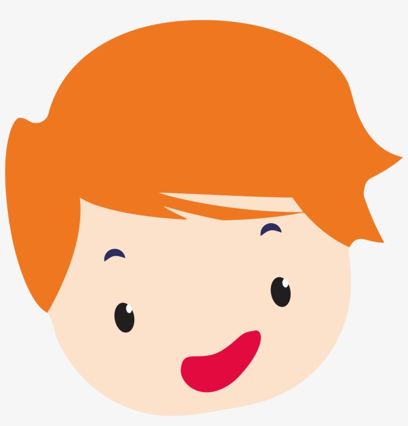 Big Image - Clipart Of A Boys Head, transparent png