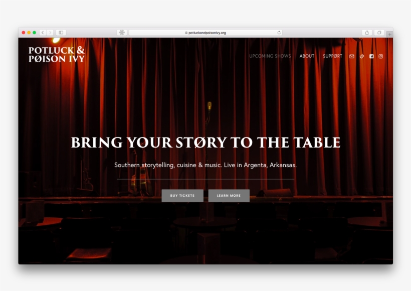 Potluck And Poison Ivy Is A Live Dinner And Storytelling - Stage, transparent png