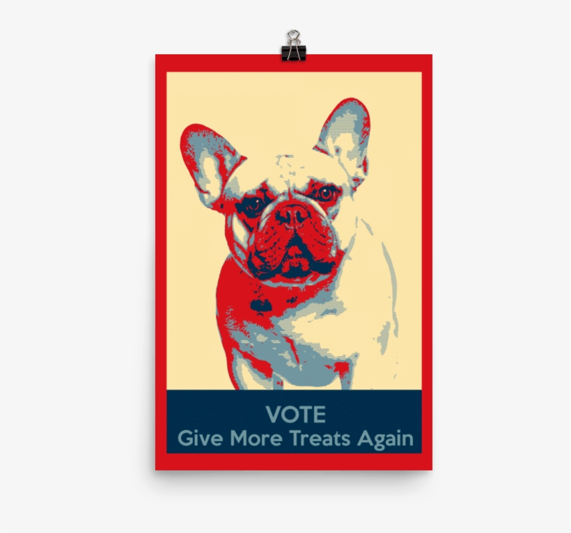 French Bulldog Election Poster - French Bulldog Vote, transparent png