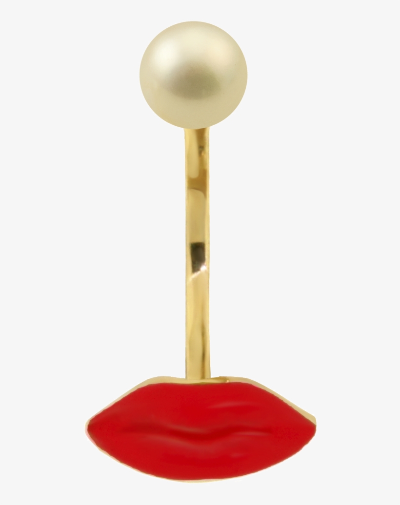 Lips Piercing Earring - Earrings, transparent png