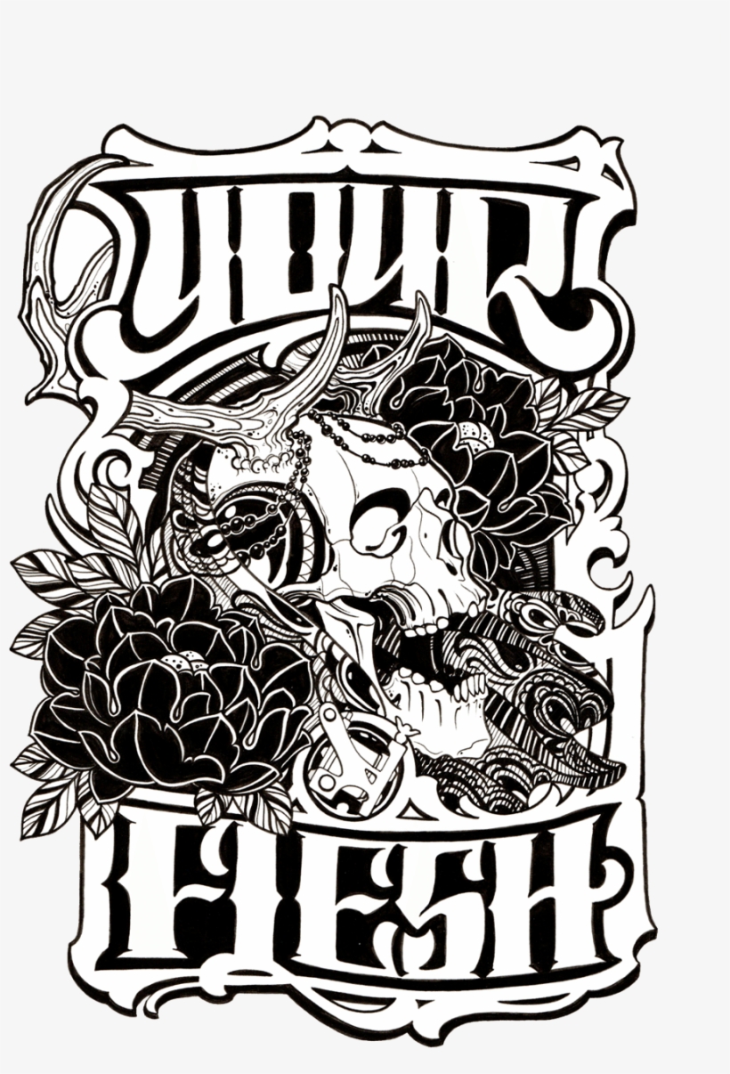 Your Flesh Tattoo & Piercing - Illustration, transparent png
