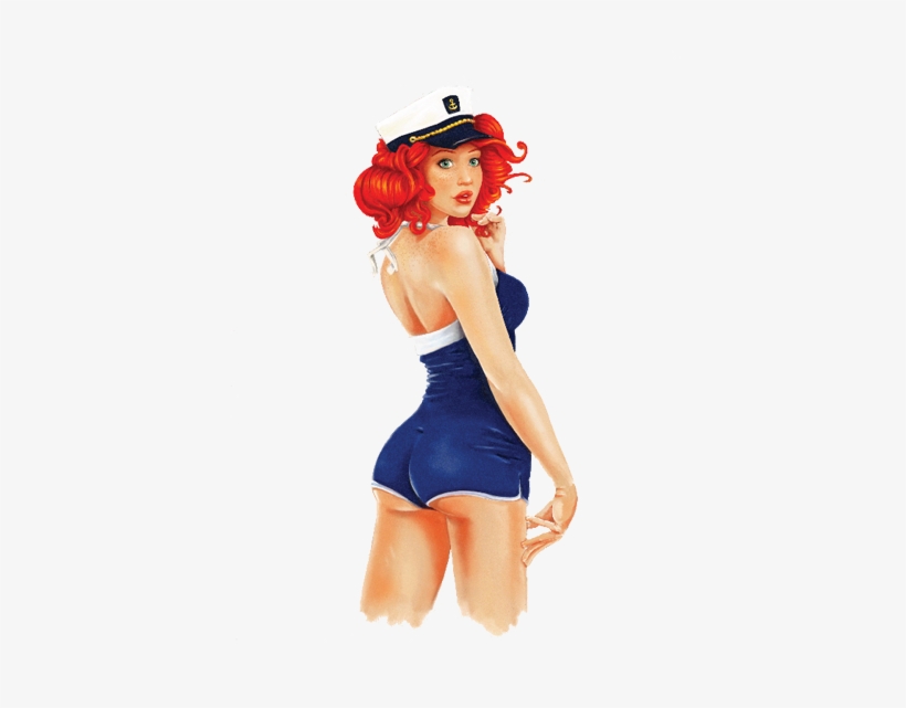 Top Gun - Pin Up Girl Blue, transparent png