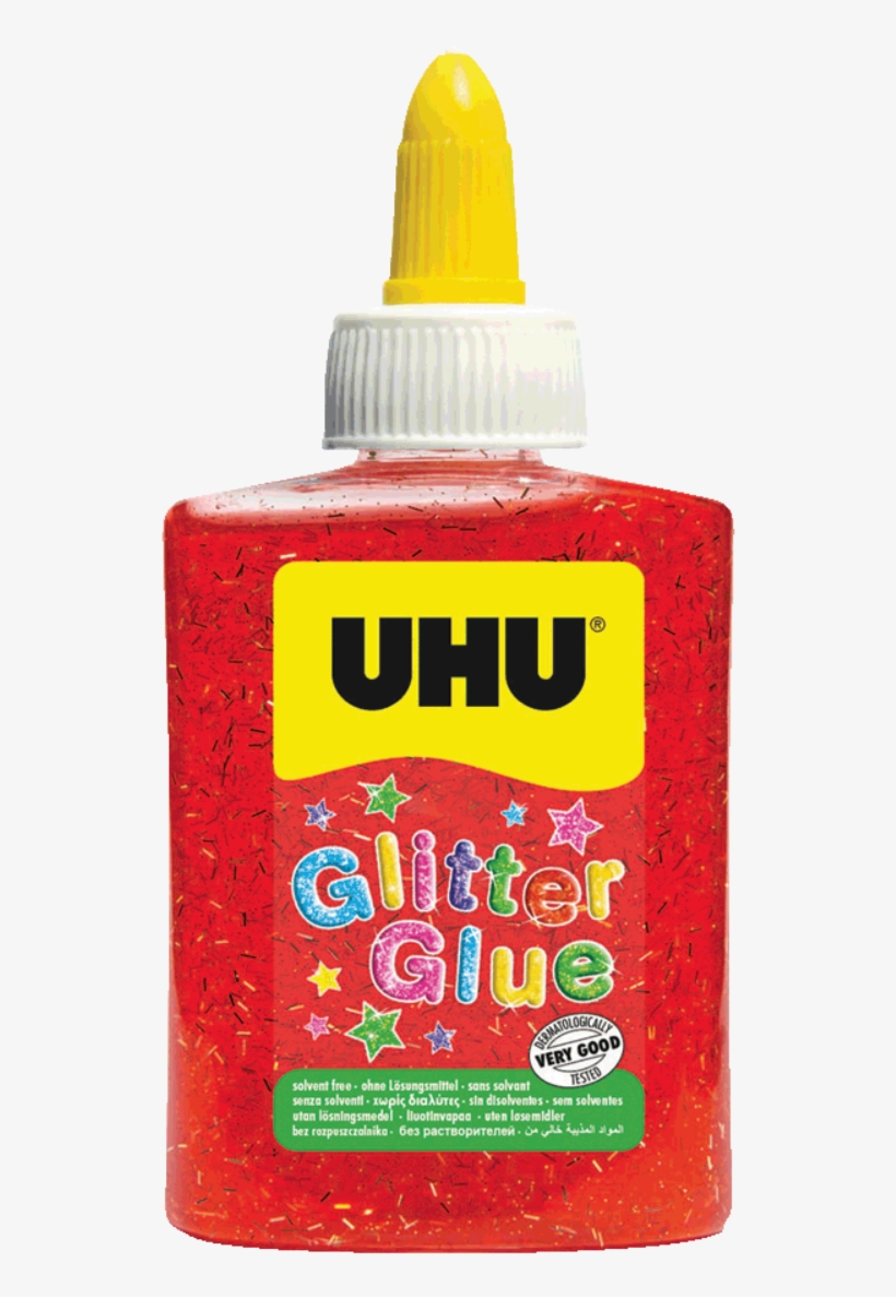Colored Adhesive With Glitter Particles - Uhu Patafix, transparent png