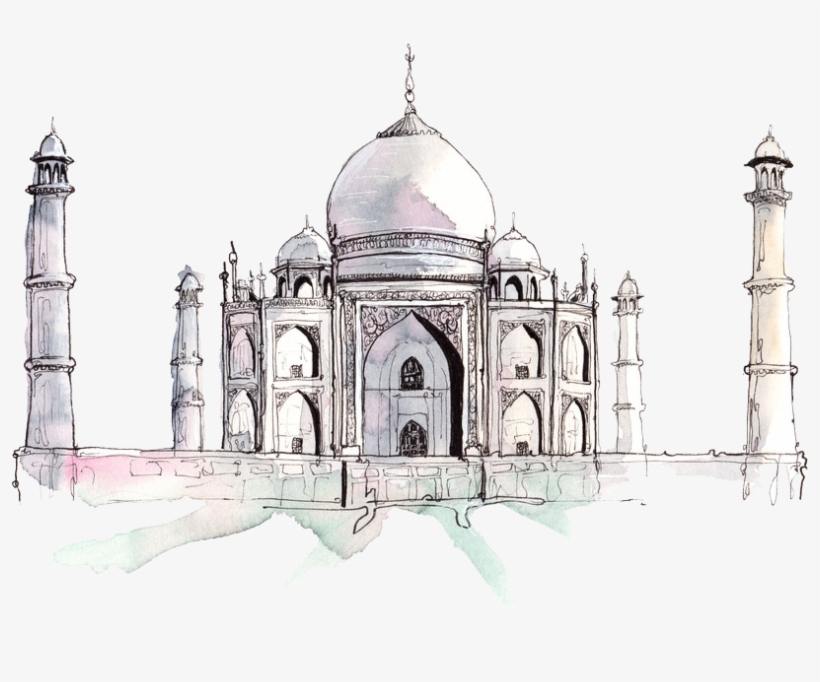 Drawn Mosque Drawing - Travel Calendar 2019 Printable, transparent png