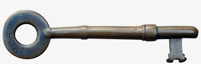 Antique Brass Mcrr Railroad Coach Or Caboose Key - Tool, transparent png