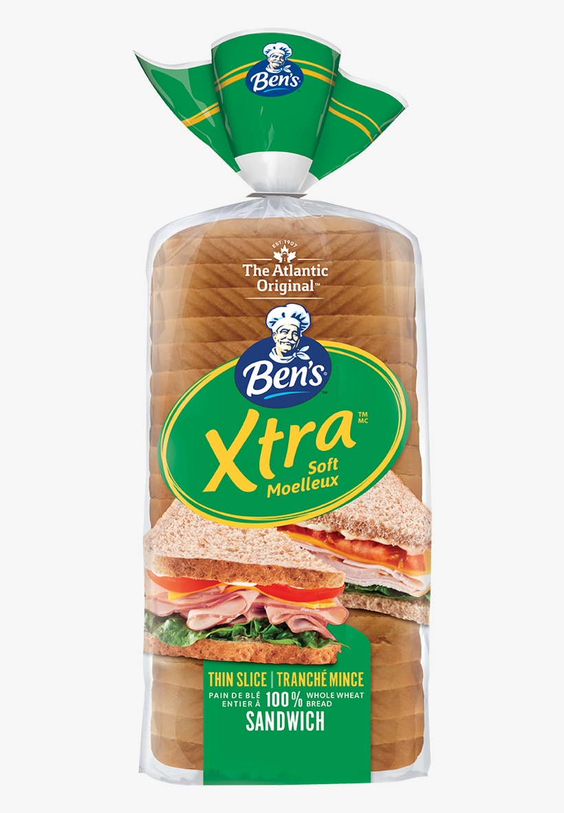 Ben's® Xtra Sandwich Wheat Bread - Ben's Whole Wheat Bread, transparent png