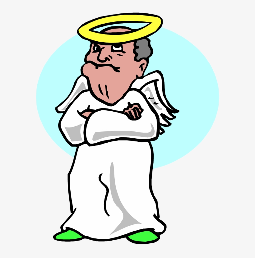 Old Man With Halo, transparent png