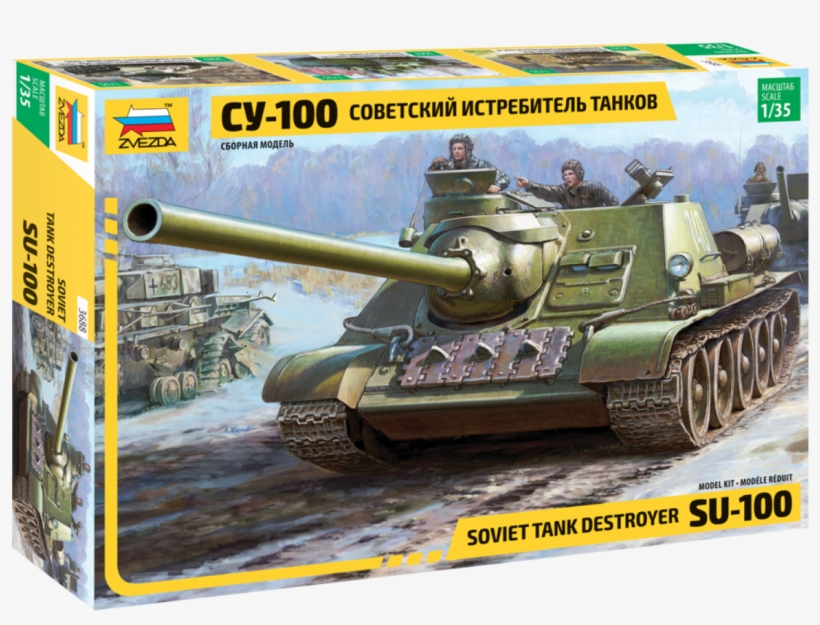 Soviet Tank Destroyer Su-100 - Su 100 Zvezda Review, transparent png