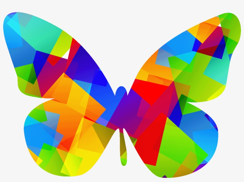 Sticker Papillon Pop Art Multicolore Ambiance Sticker - Pop Pop Art Butterfly, transparent png