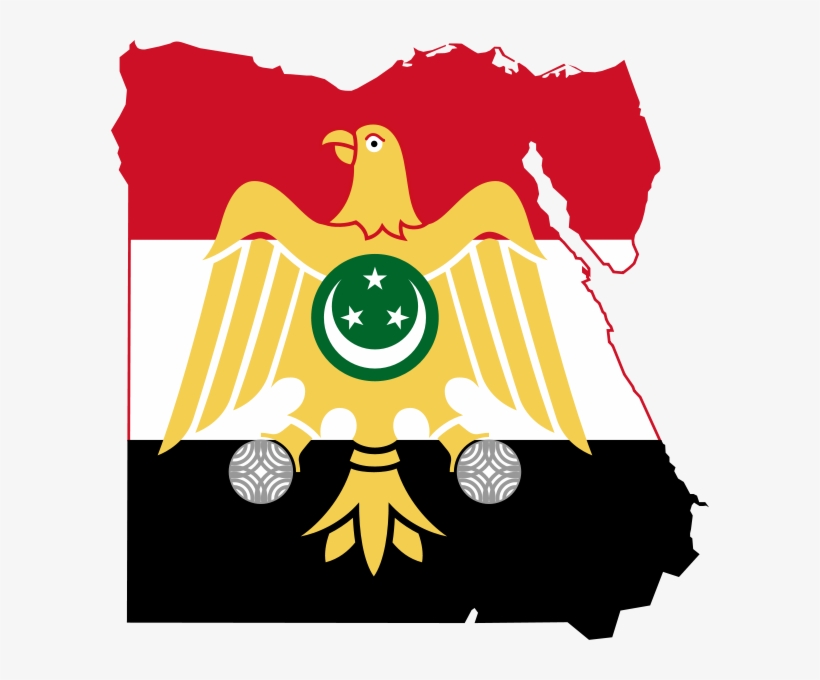 Flag Map Of Egypt - Egypt Flag Map, transparent png