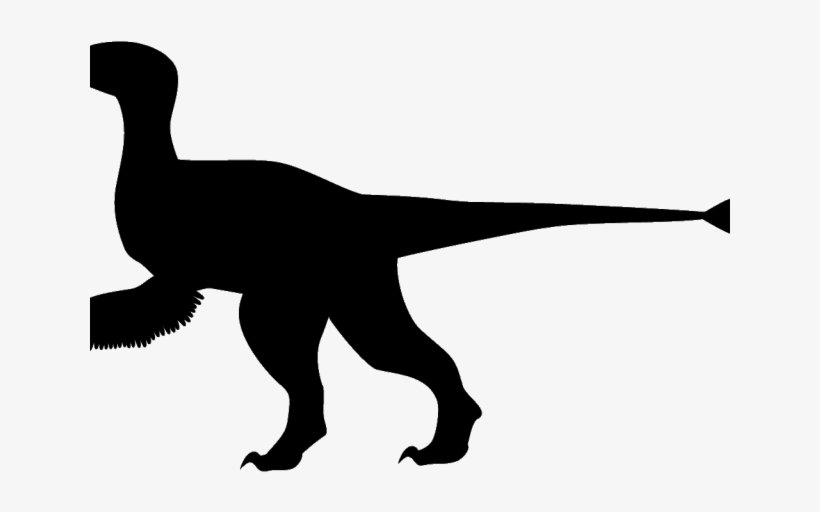 Velociraptor Clipart Dinosaur Silhouette - Velociraptor Silhouette, transparent png