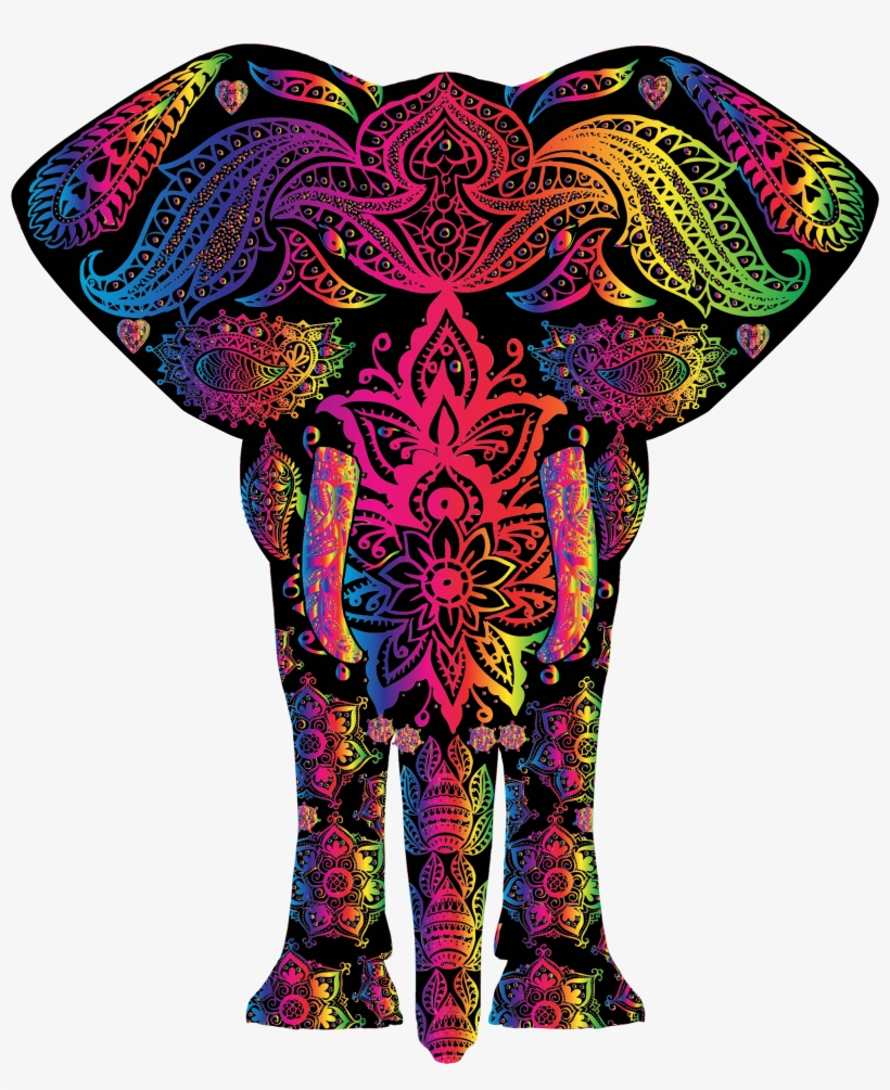 This Free Icons Png Design Of Rainbow Floral Pattern, transparent png