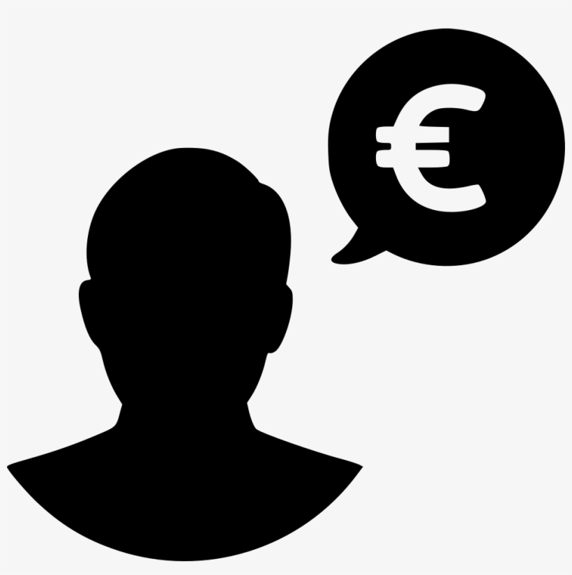 User Earnings Talk Person Euro Comments - Voice Of Customer Icon, transparent png