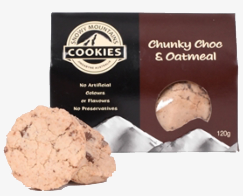 Snowy Mountain Chunky Choc Oatmeal 120g - Chocolate, transparent png