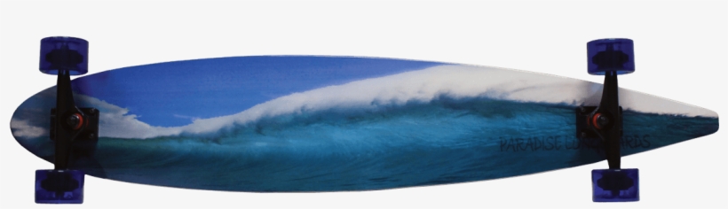 Blue Wave - Blue Pintail Longboard, transparent png