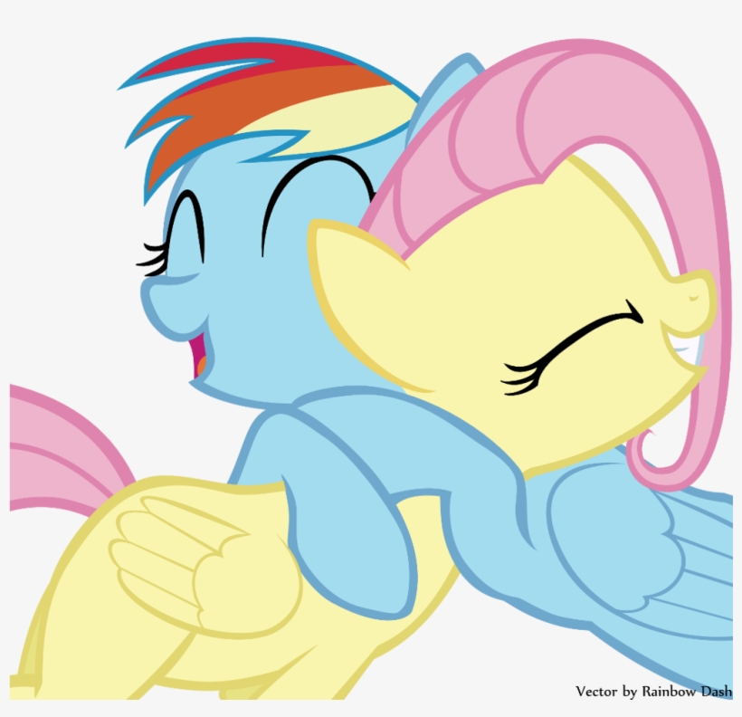 Rainbow Dash And Fluttershy Photo - Rainbow Dash And Fluttershy, transparent png