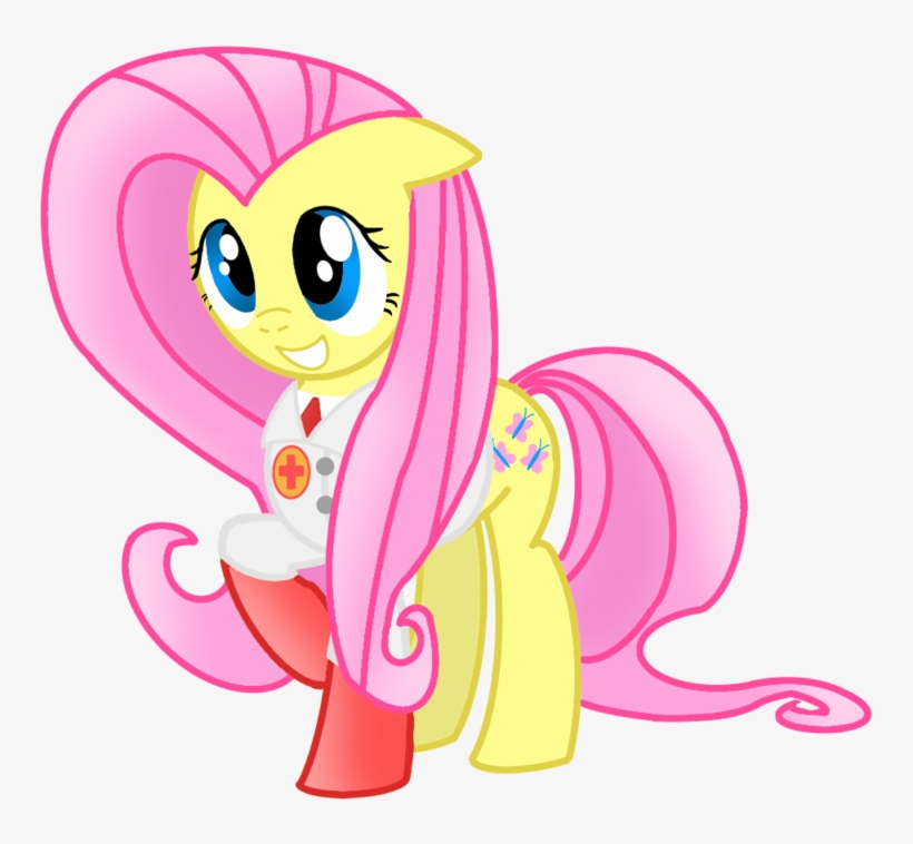 Fluttershy Medic - Cartoon, transparent png