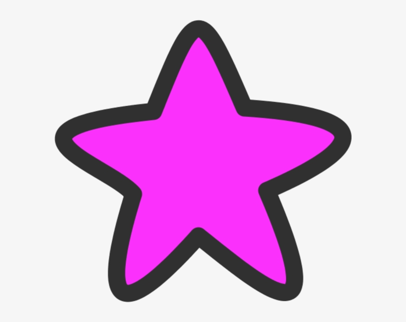 Star Rounded Edges Clipart - نجمه كرتونيه, transparent png