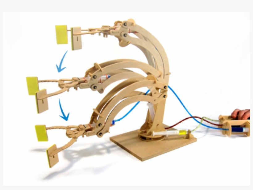 Hydraulic Robotic Arm Wooden Kit Hydraulic Wooden Robot Arm