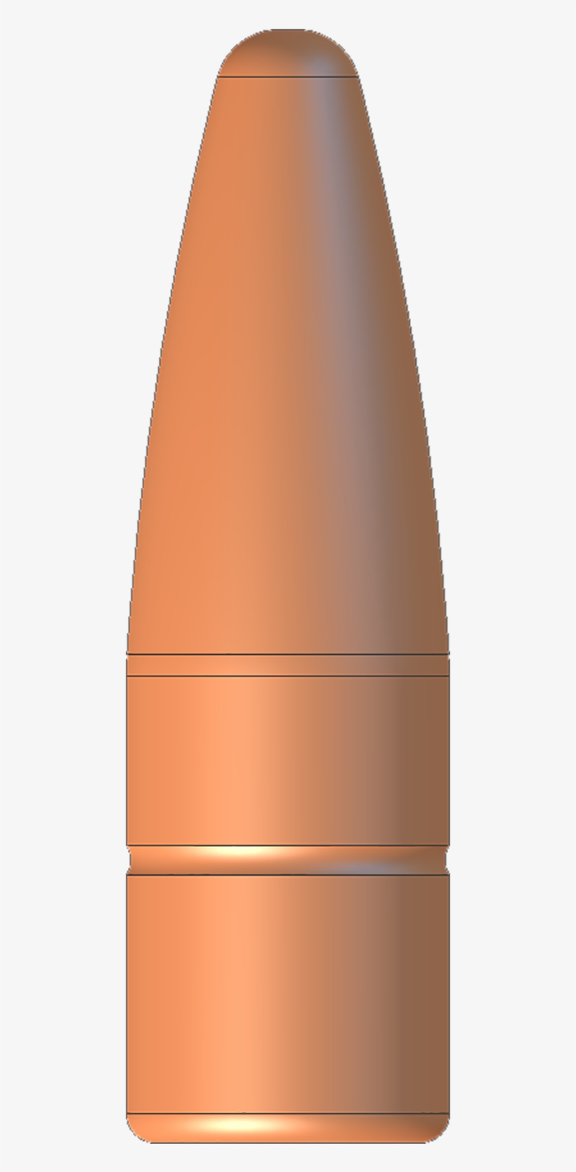 30 Cal 155gr Spitzer Flat Base - Bullet, transparent png