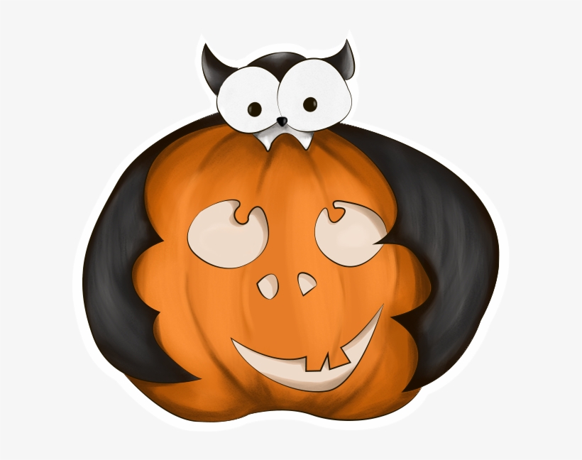Halloween Pumpkin Original Messages Sticker-1 - Jack-o'-lantern, transparent png