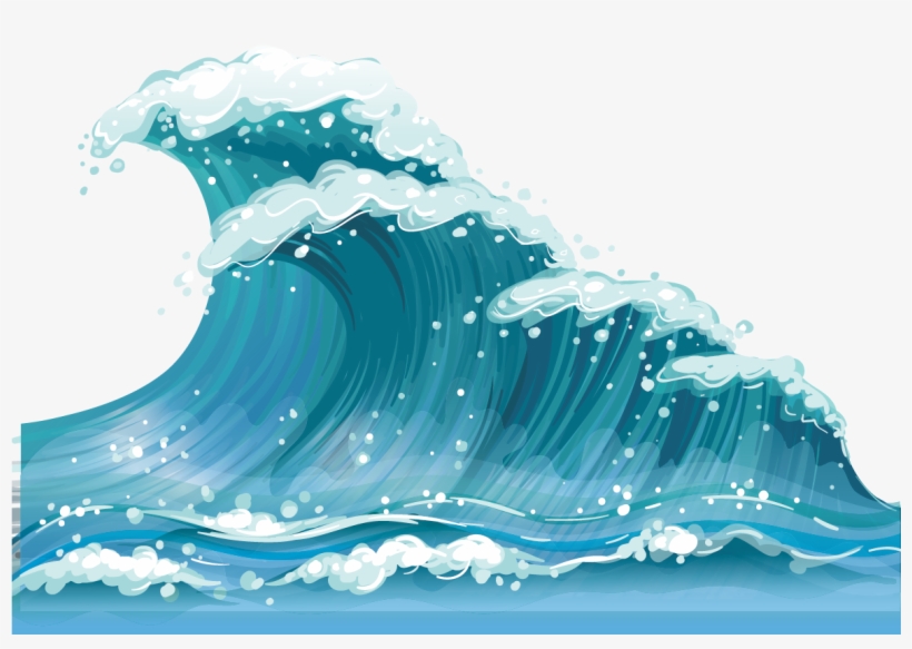 Wind Wave Clip Art - Waves Clipart With Transparent Background, transparent png