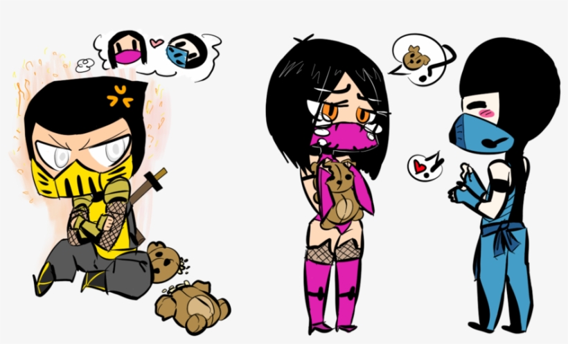 He Didn T Want The Teddy I - Love Scorpion And Mileena, transparent png