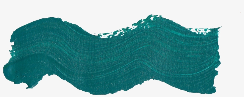 28 Turquoise Paint Brush Stroke - Knitting, transparent png