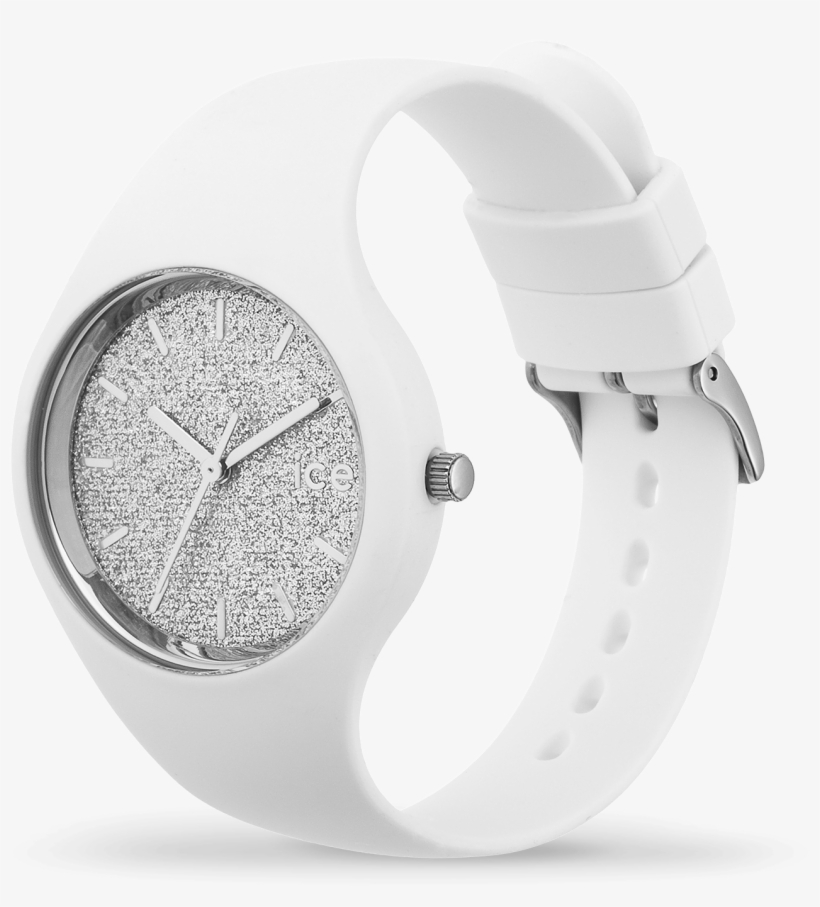 Ice Glitter - White Silver - Ice Watch White Blue, transparent png