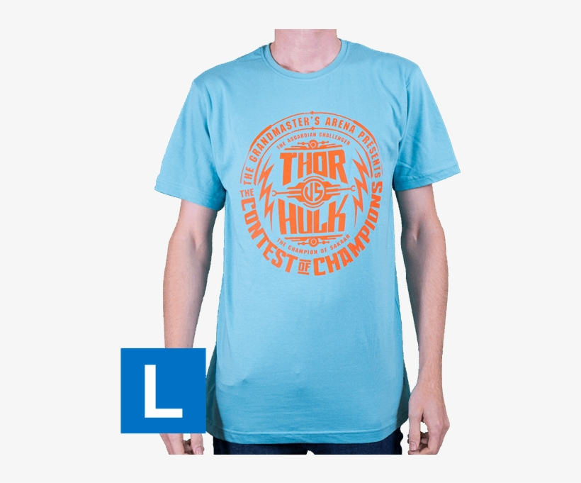 Ragnarok Thor Vs Hulk Blue Men's T-shirt - Active Shirt, transparent png