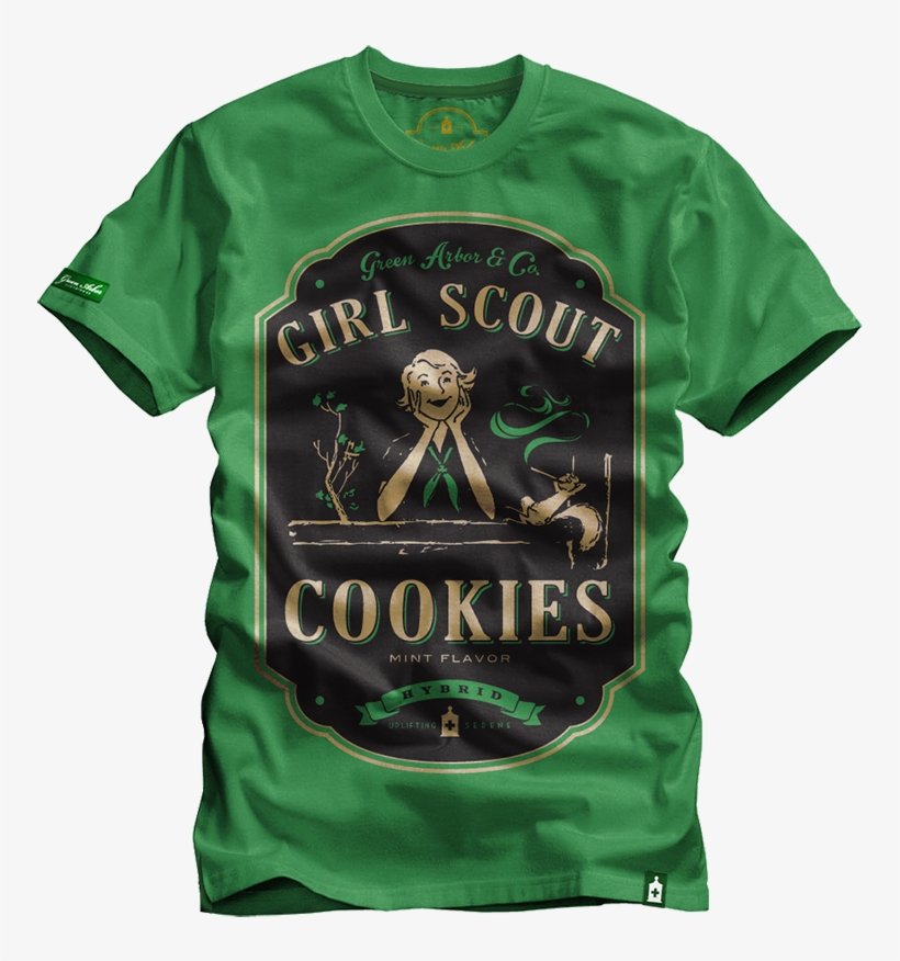 Girl Scout Cookies Green - Durban Poison Tshirt, transparent png