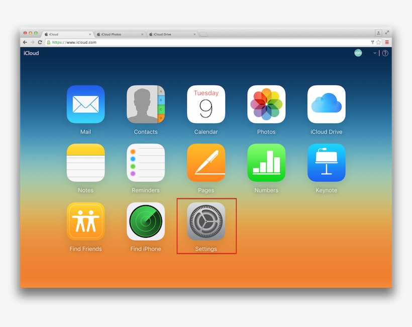 Web Icloud Settings - Icloud Sync Apps, transparent png