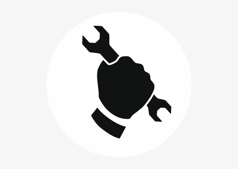 Hand Holding Wrench Icon - Maintenance And Repairs Icon, transparent png