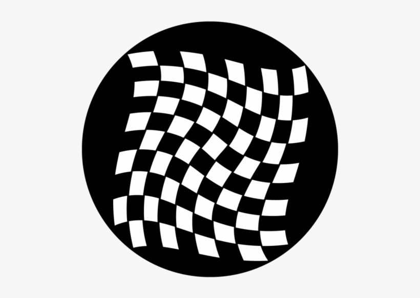 Apollo Waving Checkerboard Gobo - Circle, transparent png