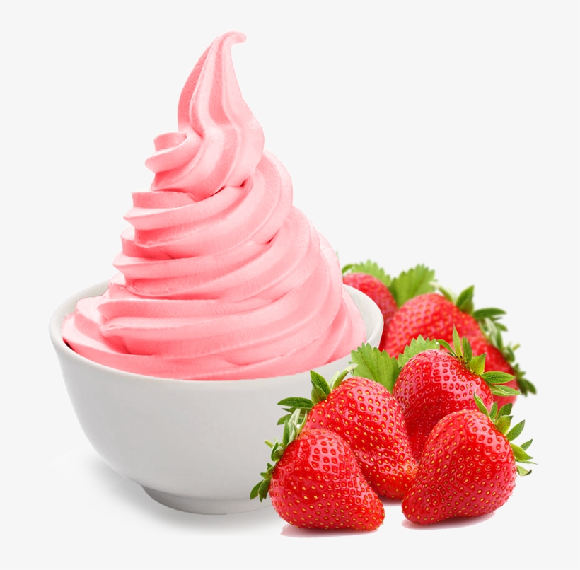 Frozen Yogurt - S - Strawberry Yogurt Png, transparent png